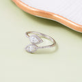 Twin Dew Silver Ring