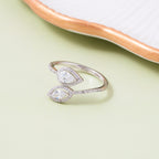 Twin Dew Silver Ring