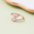 Twin Dew Rose Gold Ring